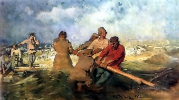 Sturm auf dem Volga 1891 Ilya Repin Ölgemälde